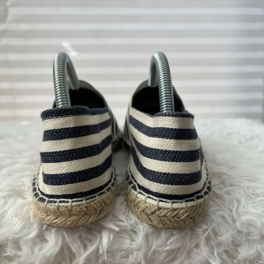 Soludos Striped Canvas Spadrilles Flat Shoes nautical canvas size EU 39/US 9